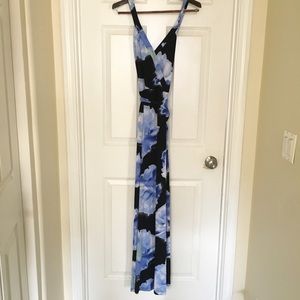 Apt.9 Blue Long Maxi Dress Women's Size XL NWT